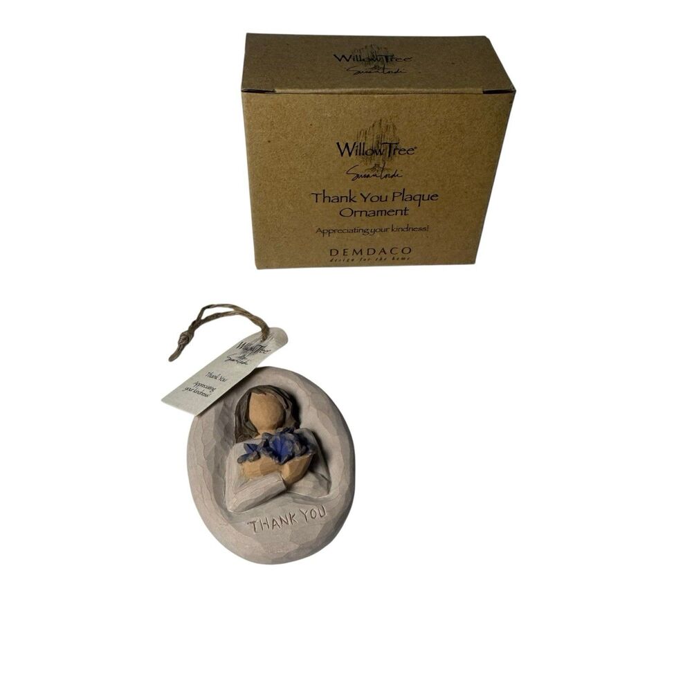 2004 Willow Tree "Thank You" Appreciating Your Kindness! Hanging Ornament Plaque